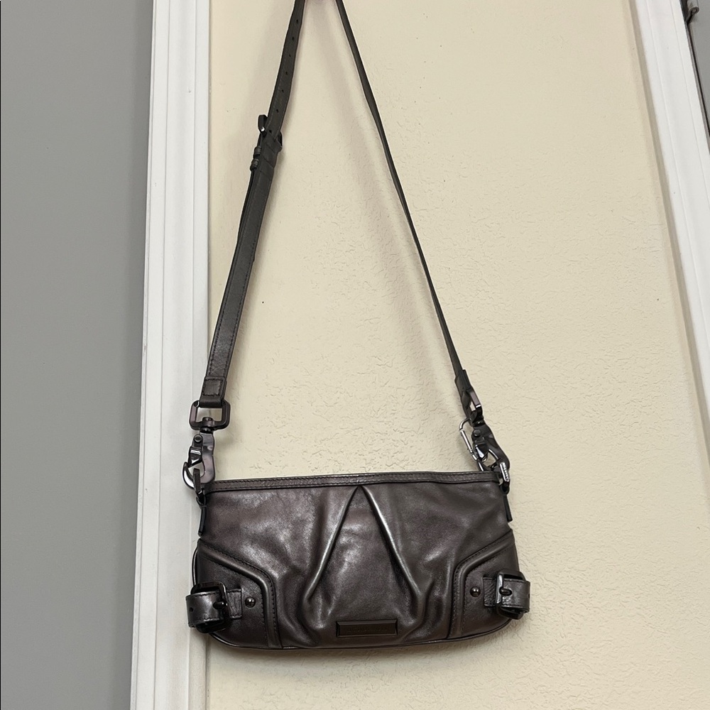 BLUEBERRY Elegant Brown Leather Shoulder Bag